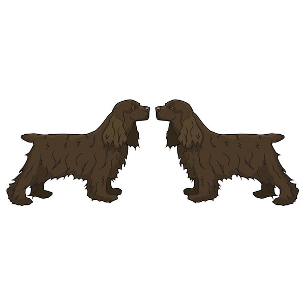 Field Spaniel Dog Decal, Dog Lover Decor Vinyl Sticker